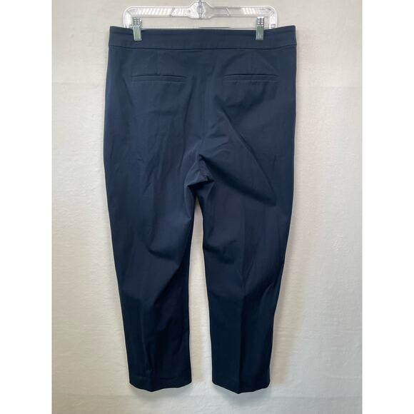 J.Crew Kate Straight High Rise Navy Dress Pants, Size 12 Style #BF-401 - Picture 2 of 5